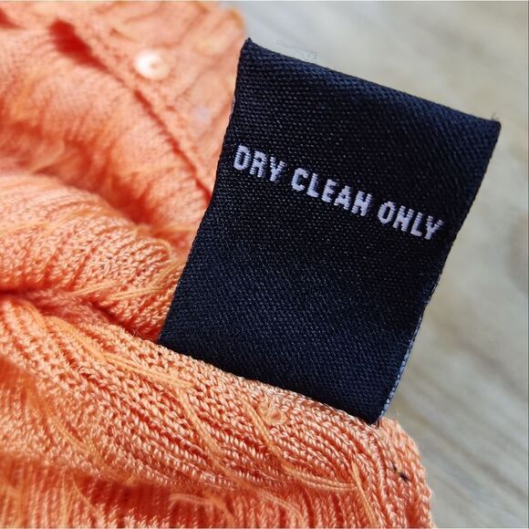 🍑Cyrus Orange Beaded & Sequined Long Sleeve Top Small - Picture 9 of 9